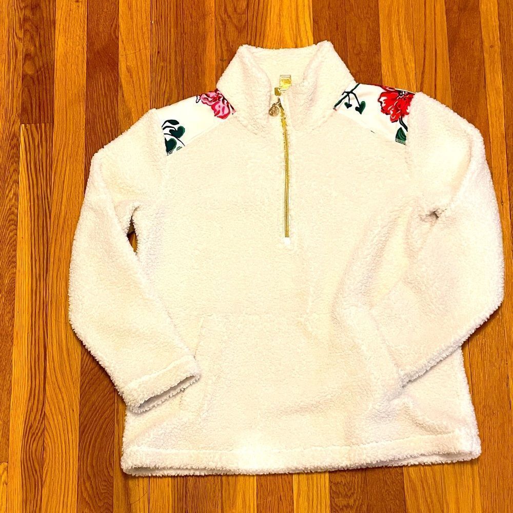 Lilly Pulitzer Wallen Sherpa Quarter-Zip (S)
